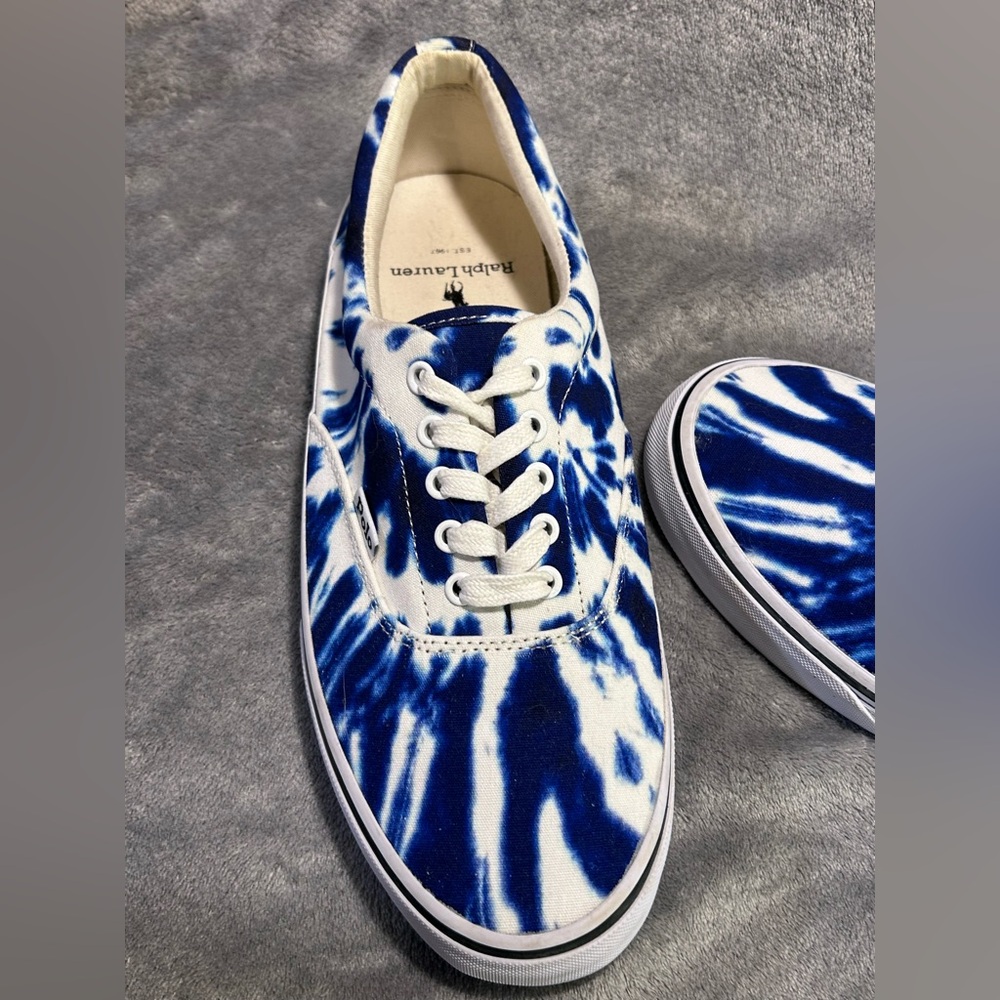 Polo Ralph Lauren Thorton Blue Tie Dye Sneaker - Picture 4 of 8